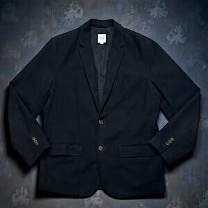 Gap Moleskin Blazer Mens True Black Formal Classic Preppy Size L